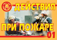 Комплект плакатов "Действия при пожаре" - «globural.ru» - Волгоград