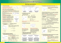 Таблица Векторы на плоскости (Планиметрия) 1000*1400 винил - «globural.ru» - Волгоград