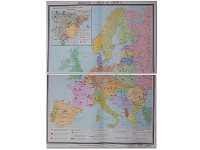 Учебная карта "Европа 1924-1939 гг" 1050*1420 мм (матовое, 2-стороннее лам.) - «globural.ru» - Волгоград
