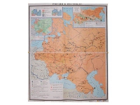 Учебная карта "Россия 1907-1914 гг." 1420*1100 мм (матовое, 2-стороннее лам.) - «globural.ru» - Волгоград