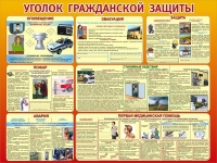 Стенд "Уголок гражданской защиты" - «globural.ru» - Волгоград