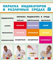 Стенд "Окраска индикаторов в различных средах" - «globural.ru» - Волгоград
