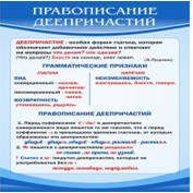 Стенд "Правописание деепричастий" - «globural.ru» - Волгоград