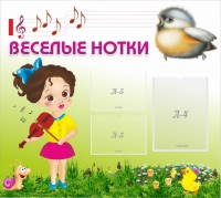 Стенд "Веселые нотки" - «globural.ru» - Волгоград