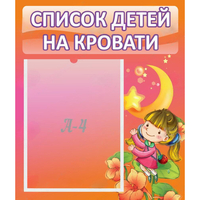 Стенд "Список детей на кровати" №2 - «globural.ru» - Волгоград