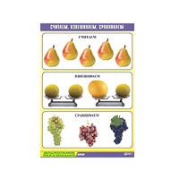 Таблица демонстрационная "Считаем, взвешиваем, сравниваем" (винил 70x100) - «globural.ru» - Волгоград