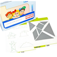 Игровой набор "Танграм" (с комплектом карточек) - «globural.ru» - Волгоград