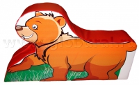 Напольная игрушка "Медвежонок" с шелкографией (ВИК) - «globural.ru» - Волгоград