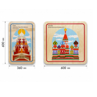 Набор стеновых панелей «Памятные места России - Кижи, Москва» - «globural.ru» - Волгоград