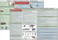 Комплект плакатов "Правила применения и сохранности оружия и спецсредств" - «globural.ru» - Волгоград