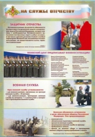 Стенд "На службе Отечеству" (вариант 1) - «globural.ru» - Волгоград