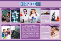 Стенд "Юный химик" (вариант 2) - «globural.ru» - Волгоград