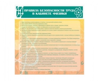 Стенд "Правила безопасности труда в кабинете физики" - «globural.ru» - Волгоград