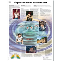 Плакат "Наркотическая зависимость", ламинированный, 50*67 см - «globural.ru» - Волгоград
