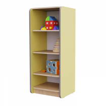 Открытый шкаф с полками из коллекции мебели «НЕГА» (цвет желтый) - «globural.ru» - Волгоград