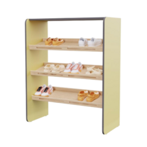 Полка для обуви во входную группу из коллекции мебели «НЕГА» (цвет желтый) - «globural.ru» - Волгоград