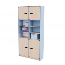 Рабочий стеллаж для воспитателя из коллекции «НЕГА» (цвет голубой) - «globural.ru» - Волгоград