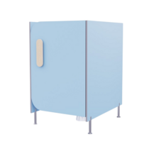 Гигиеническая кабинка из коллекции «НЕГА» (цвет голубой) - «globural.ru» - Волгоград