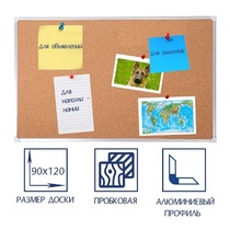 Доска пробковая 1200х900 - «globural.ru» - Волгоград