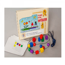 Игровой набор Фребеля "Бусы-шнуровка" (серия "Эксперимент") - «globural.ru» - Волгоград