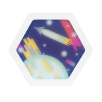 Декоративная тактильная панель с подсветкой - «Космос» - «globural.ru» - Волгоград