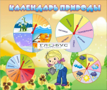 Стенд "Календарь природы" (вариант 1) - «globural.ru» - Волгоград