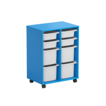 Тумба мобильная для пособий (синий) - «globural.ru» - Волгоград