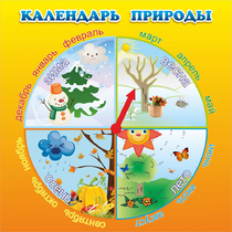 Стенд "Календарь природы" 0.5x0.5 - «globural.ru» - Волгоград