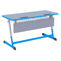 Парта Nomad двухместная регулируемая по высоте с полиуретановой кромкой - «globural.ru» - Волгоград