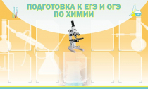 Стенд "Подготовка к ЕГЭ и ОГЭ по химии вариант 2 (9 карманов)" - «globural.ru» - Волгоград