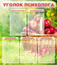 Стенд "Уголок психолога" (вариант 1) - «globural.ru» - Волгоград