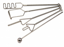 Комплект "Постановочные зонды на витых ручках с колечком (с металлическим шариком)" 5 штук - «globural.ru» - Волгоград