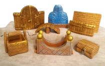 Набор глиняных фигурок (малые архитектурные формы) для песочной терапии - «globural.ru» - Волгоград