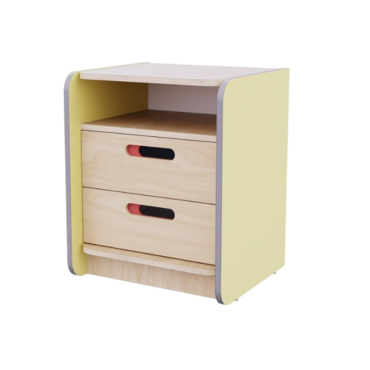 Тумба к письменному столу воспитателя из коллекции «НЕГА» (цвет желтый) - «globural.ru» - Волгоград