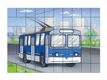 Магниты-пазлы "Троллейбус" - «globural.ru» - Волгоград