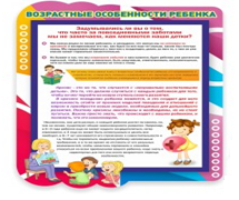 Стенд "Возрастные особенности ребенка" - «globural.ru» - Волгоград