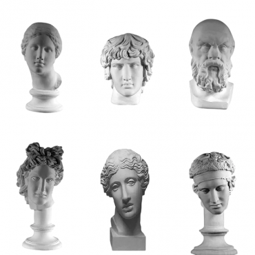 Комплект гипсовых моделей головы  - «globural.ru» - Волгоград