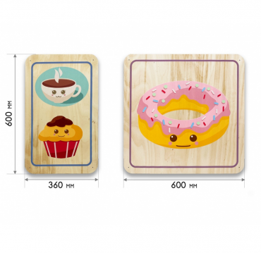 Набор стеновых панелей «Милая еда - Завтрак» - «globural.ru» - Волгоград